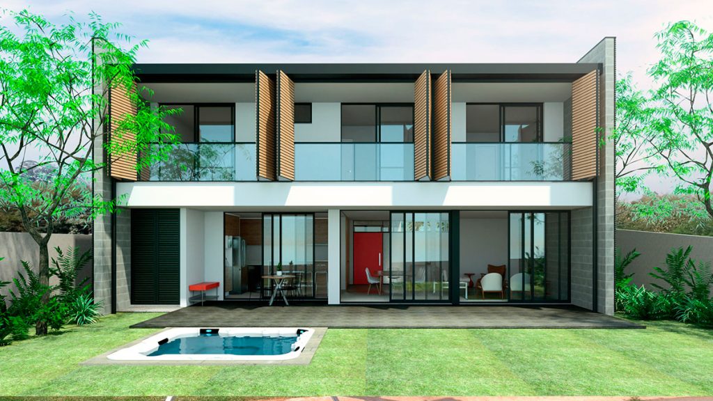 Casa Itú | conceito aberto plenamente integrado as áreas externas | ODVO arquitetura | Brise de madeira, Jardim e piscina