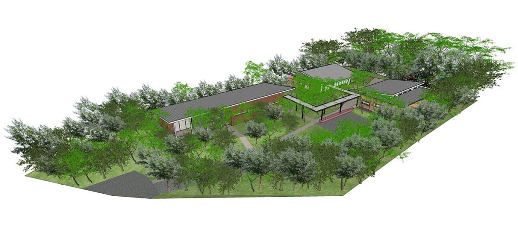 Casa Lar - Centro Educacional | ambiente familiar | ODVO arquitetura e urbanismo | Perspectiva da implantação